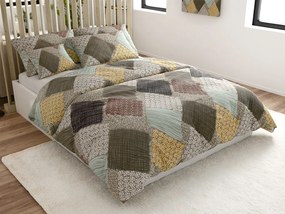Lenjerie de pat din microfibra PATCH ELEGANCE maro Dimensiune lenjerie de pat: 70 x 80 cm | 140 x 200 cm