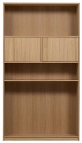 Bibliotecă modulară cu aspect de lemn de stejar 110x199 cm Modulair – vtwonen