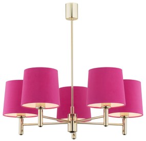 Candelabru modern design elegant PONTE 5L roz