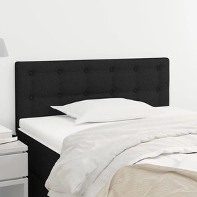 346418 vidaXL Tăblie de pat, negru, 90x5x78/88 cm, textil