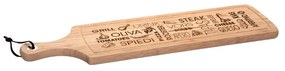 Platou servire word, lemn, 59.5 x 15.5 x 2 cm