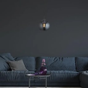 Searchlight - Lustră pe cablu BALL 1xE27/60W/230V negru