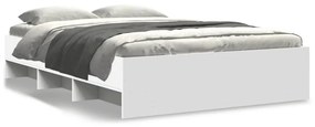 3295660 vidaXL Cadru de pat, alb, 120x200 cm, lemn prelucrat