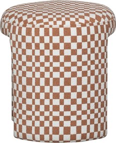 Scaun tip taburet portocaliu tapițat Charlie – WOOOD