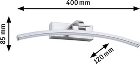 Paulmann 95557 - Aplica LED pentru tablouri BENTO, 8,5 W, 230 V, 40 cm, crom mat