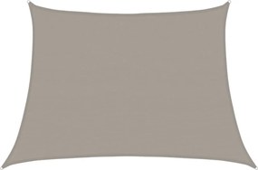 vidaXL Pânză parasolar, gri deschis, 4/5x3 m, HDPE, 160 g/m², trapez