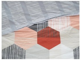 Lenjerie de pat gri din țesătură crep pentru pat de o persoană 140x200 cm Honey Comb – B.E.S.