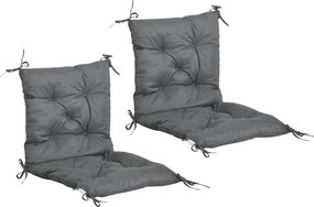 Outsunny Set de Două Perne pentru Scaune de Exterior - Gri | Aosom Romania