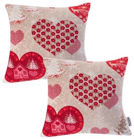 Set de 2 feţe pernuţe AMORE 45 x 45 cm