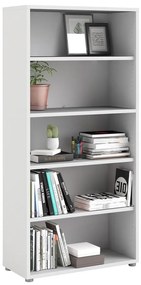Bibliotecă modulară albă 89x189 cm Prima – Tvilum