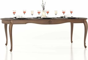 Masă lemn masiv Dining Celisea Pliabilă 240/, 245 × 110 × 79 cm