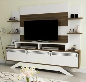 Perete TV Delpi Walnut and White