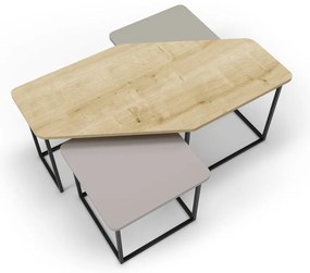 Măsuțe de cafea 3 buc. 60x111,5 cm Zoya – Marckeric