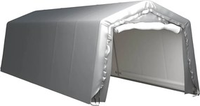 vidaXL Cort de depozitare, gri, 300x900 cm, oțel