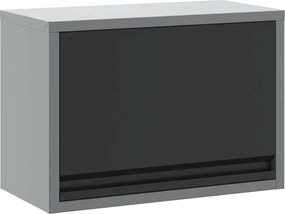 vidaXL Dulap pentru unelte cu depozitare Negru și Gri 50 x 25 x 35 cm