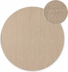 Covor bej țesut manual rotund din lână ø 200 cm Richmond Diana – Ted Baker