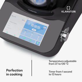 Aria Grande, robot de bucătărie, 1700 W, 4,7 l, control prin aplicație, accesoriu pentru abur, ecran TFT de 7'