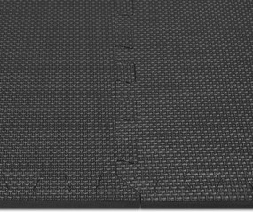 Covor pentru protectie pardoseala Puzzle 6 bucati Negru