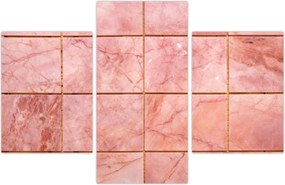 Tablou - Roz, gresie marmorată (90x60 cm)