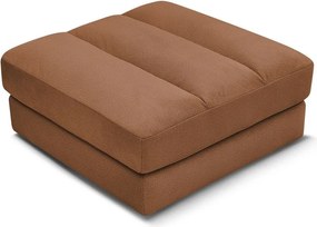 Taburet portocaliu cu tapițerie din catifea Sierra – Bobochic Paris