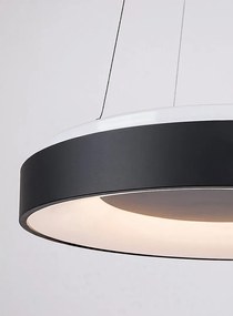 Lustra LED cu telecomanda design modern Ceilo negru 48cm