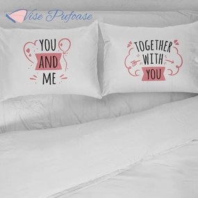 Lenjerie de Pat Personalizată - You And Me Together