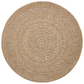 Covor adecvat interior/exterior NORTHRUGS Almendro, Ø 160 cm, bej