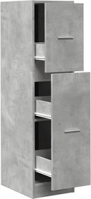 vidaXL Dulap de farmacie, gri beton, 30x41x118 cm, lemn prelucrat