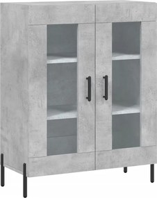 vidaXL Dulap, gri beton, 69,5x34x90 cm, lemn compozit