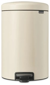 Cos de gunoi cu pedala Brabantia NewIcon 1005535, 20 L, Inchidere lina, Baza antiderapanta, Bej