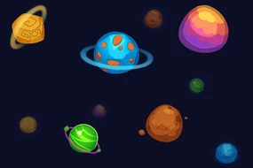 Tapet autoadeziv planete magice
