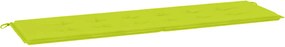 vidaXL Pernă de bancă de grădină, verde, 180x50x3 cm, textil oxford
