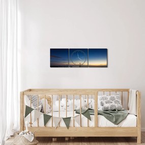 Tablou - Far în zare (cu ceas) (90x30 cm)