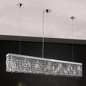 Lustra suspendata cristal Asfour design modern de lux Ring 130cm chrome plated