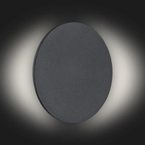 Aplica de perete cu lumina ambientala LED OREGON negru, 12cm