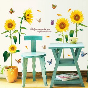 Sticker perete Floarea Soarelui Decor