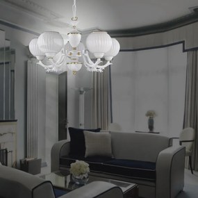 Candelabru clasic cu 5 brate design italian 9650