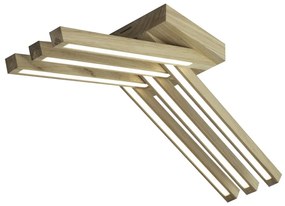 Spot-Light 2246674 - Lustră LED aplicată LINUS 6xLED/4,5W/230V stejar mat