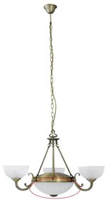 Abajur de rezervă din sticlă pentru lustră Rabalux MARLENE E27