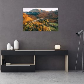 Tablou cu pod în valea din Scoția (90x60 cm)