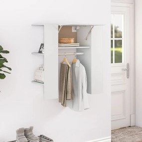 808765 vidaXL Dulap de hol, alb, 97,5x37x99 cm, lemn prelucrat