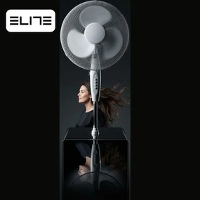 Ventilator de podea Elite EHSF-0362-2, 45 W, 40 cm, 3 viteze, Oscilatie, Alb