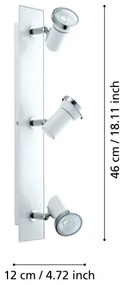 Eglo 95994 - LED Baie Lampa spot TAMARA 1 3xGU10-LED/3,3W/230V
