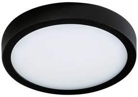 Plafonieră LED MALTA LED/12W/230V 17 cm diametru neagră Azzardo AZ4235