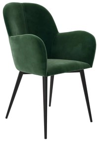 Scaun de sufragerie verde tapițat Fitz – Støraa