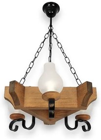 Lustră pe lanț Brilagi QUEEN 3xE14/40W/230V fag