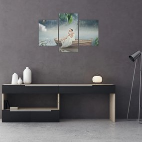Tablou - Femeia pe barcă (90x60 cm)