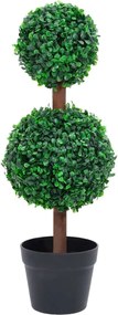 vidaXL Plantă artificială cimișir cu ghiveci, verde, 60cm, formă minge
