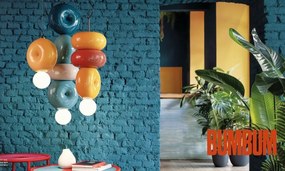 Lustra retro realizata manual din ceramica Bumbum