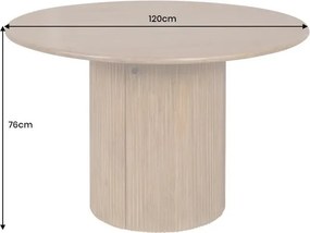 Masa cu spatiu de depozitare, lemn de mango TRES CHIC 120cm